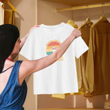 Maxbell Women Letter Printed T Shirt Fashion Round Neck Tee for Home Climbing Street S