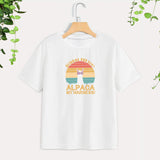 Maxbell Women Letter Printed T Shirt Fashion Round Neck Tee for Home Climbing Street L