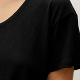 Maxbell Women's T Shirt Streetwear Summer Heart Pattern Round Neck Stylish Basic Tee M