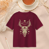 Maxbell Round Neck Tops Casual Loose Fit Women's T Shirt for Shopping Sports Walking M Red