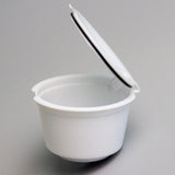 Max 2 Pieces Refillable Reusable Coffee Capsules Pods Coffee Filter White