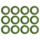 Max 12 Pieces x 30m Florist Craft Stem Wrap Floral Stem Wrap Tape Olive Green