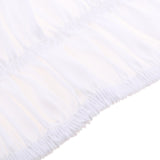 Max pure color elastic band bed skirt bed apron 120cmx200cm+38cm White