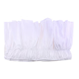 Max pure color elastic band bed skirt bed apron 120cmx200cm+38cm White
