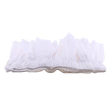 Max pure color elastic band bed skirt bed apron 150cmx200cm+38cm White