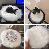 Max Maxb Soft Sheepskin Fluffy Skin Faux Fur Fake Rug Mat Small Rugs White