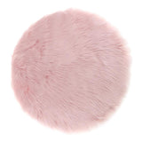 Max Soft Sheepskin Fluffy Skin Faux Fur Fake Rug Mat Small Rugs light Pink