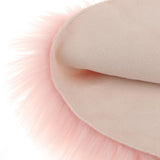 Max Soft Sheepskin Fluffy Skin Faux Fur Fake Rug Mat Small Rugs light Pink