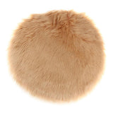 Max Soft Sheepskin Fluffy Skin Faux Fur Fake Rug Mat Small Rugs Camel