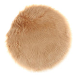 Max Soft Sheepskin Fluffy Skin Faux Fur Fake Rug Mat Small Rugs Camel