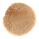Max Soft Sheepskin Fluffy Skin Faux Fur Fake Rug Mat Small Rugs Camel