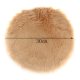 Max Soft Sheepskin Fluffy Skin Faux Fur Fake Rug Mat Small Rugs Camel