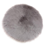 Max Soft Sheepskin Fluffy Skin Faux Fur Fake Rug Mat Small Rugs Gray