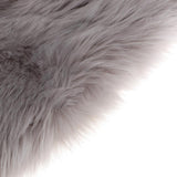 Max Soft Sheepskin Fluffy Skin Faux Fur Fake Rug Mat Small Rugs Gray