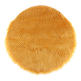 Max Soft Sheepskin Fluffy Skin Faux Fur Fake Rug Mat Small Rugs Yellow