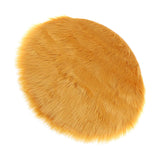 Max Soft Sheepskin Fluffy Skin Faux Fur Fake Rug Mat Small Rugs Yellow