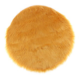Max Soft Sheepskin Fluffy Skin Faux Fur Fake Rug Mat Small Rugs Yellow