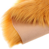 Max Soft Sheepskin Fluffy Skin Faux Fur Fake Rug Mat Small Rugs Yellow