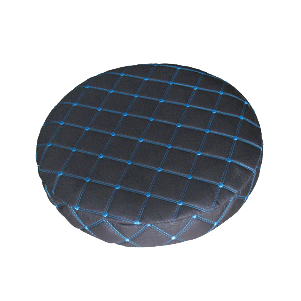 Max 11" Round Bar Stool Covers, Round Chair Seat Cover Cushions  Black Blue