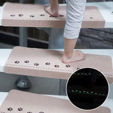 Max Indoor Non Slip Self-adhesive Staircase Tread Night Luminous Mats Coffee