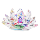 Max Crystal Lotus Flower Crafts Paperweights Glass Lotus Model Multicolored
