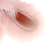 Max Soft Sheepskin Fluffy Faux Fur Rug Mat Small Rugs Flower 60cm Light Pink