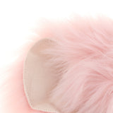 Max Soft Sheepskin Fluffy Faux Fur Rug Mat Small Rugs Flower 60cm Light Pink