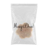 Max Soft Sheepskin Fluffy Faux Fur Rug Mat Small Rugs Flower 60cm Camel