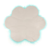 Max Soft Sheepskin Fluffy Faux Fur Rug Mat Small Rugs Flower 60cm Lake Blue