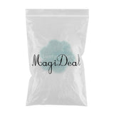 Max Soft Sheepskin Fluffy Faux Fur Rug Mat Small Rugs Flower 60cm Lake Blue