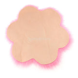 Max Soft Sheepskin Fluffy Faux Fur Rug Mat Small Rugs Flower 60cm Dark Pink