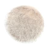 Max 80cm Soft Sheepskin Fluffy Skin Faux Fur Fake Rug Mat Rugs White and Gray