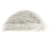 Max 80cm Soft Sheepskin Fluffy Skin Faux Fur Fake Rug Mat Rugs White and Gray