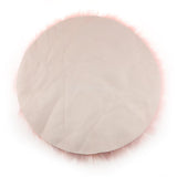 Max 80cm Soft Sheepskin Fluffy Skin Faux Fur Fake Rug Mat Rugs Light Pink
