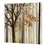 Max Set of 2 Panel Digital Printing 3D Curtains Window  autumn tree