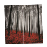 Max Set of 2 Panel Digital Printing 3D Curtains Window  flower and tree