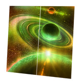 Max 2 Panel Printed Curtain, Thermal Insulated Curtain Drape Universe