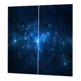 Max 2 Panel Printed Curtain, Thermal Insulated Curtain Drape Sky