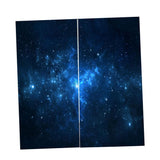 Max 2 Panel Printed Curtain, Thermal Insulated Curtain Drape Sky