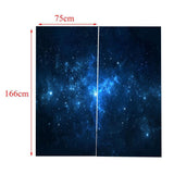 Max 2 Panel Printed Curtain, Thermal Insulated Curtain Drape Sky
