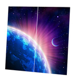 Max 2 Panel Printed Curtain, Thermal Insulated Curtain Drape Earth