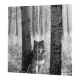 Max 2 Panel Printed Curtain Thermal Insulated Curtain Drape Gray Wolf