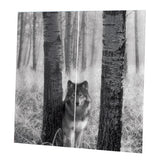 Max 2 Panel Printed Curtain Thermal Insulated Curtain Drape Gray Wolf