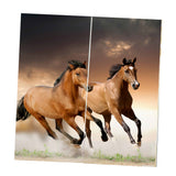 Max 2 Panel Printed Curtain Thermal Insulated Curtain Drape Horses