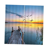 Max 2 Panel Printed Curtain Thermal Insulated Curtain Drape Swan