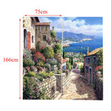 Max Set of 2 Panel Digital Printing 3D Curtains Window  Street