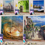 Max Set of 2 Panel Digital Printing 3D Curtains Window  Street