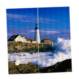 Max Set of 2 Panel Digital Printing 3D Curtains Window  Villa