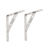 Max 2Pieces Stainless Steel Wall Shelf Bracket Support L Shaped 6 inches - Aladdin Shoppers