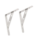 Max 2Pieces Stainless Steel Wall Shelf Bracket Support L Shaped 6 inches - Aladdin Shoppers